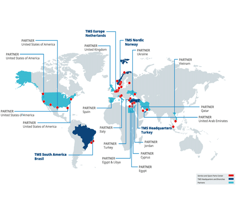 TMS Global Solution Partner World Map
